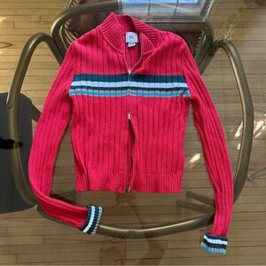 BDG Bella Recycled Zip-Up Cardigan